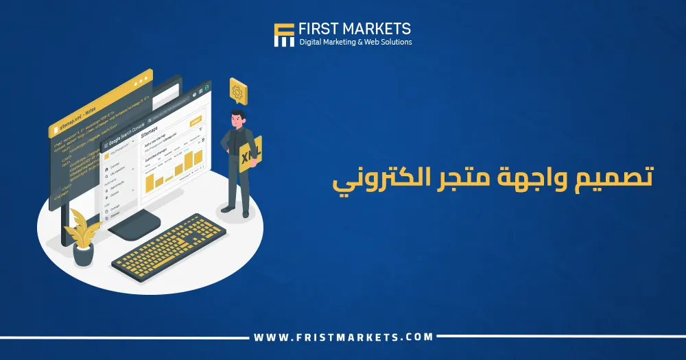 تصميم واجهة متجر الكتروني